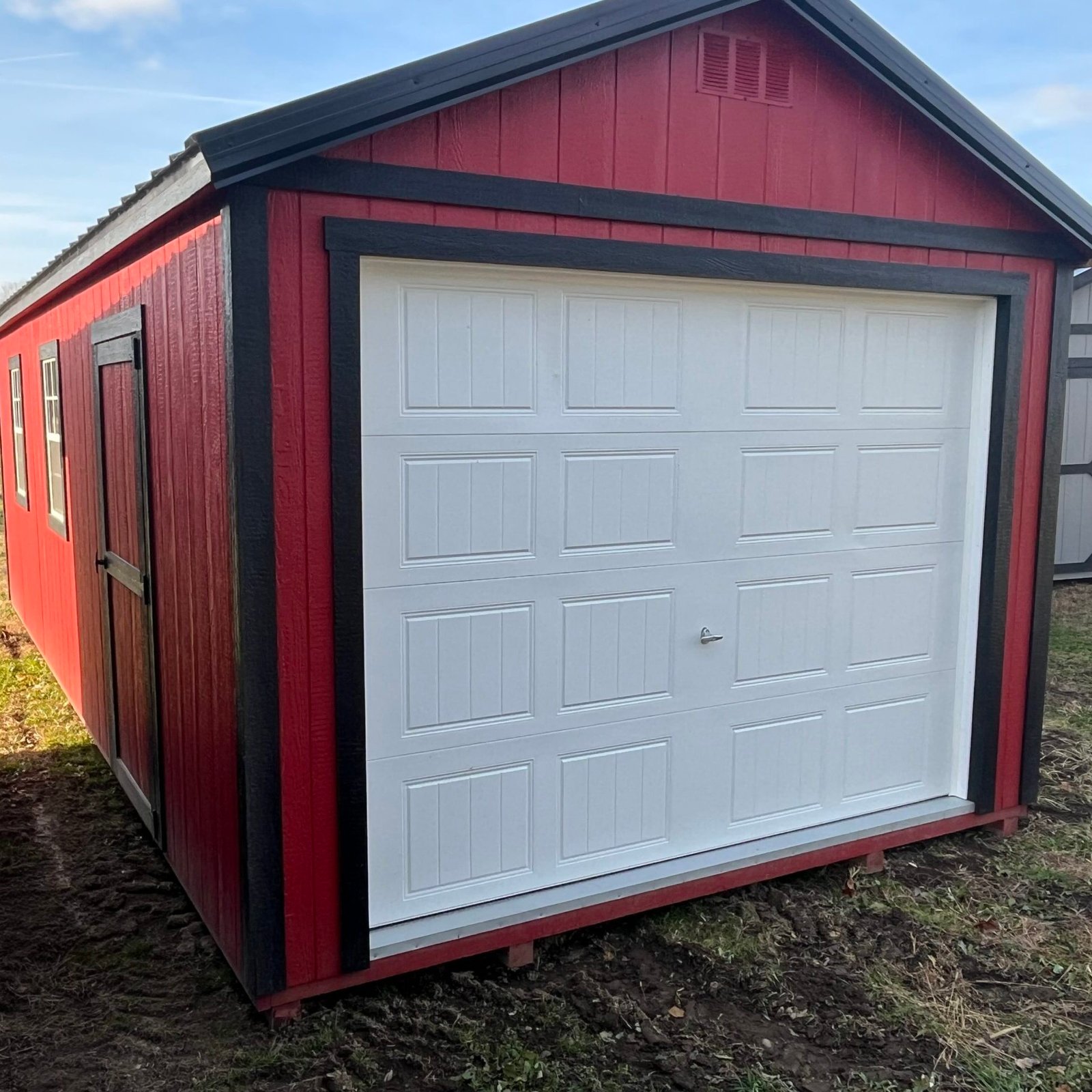 New 12x24 Painted Garage